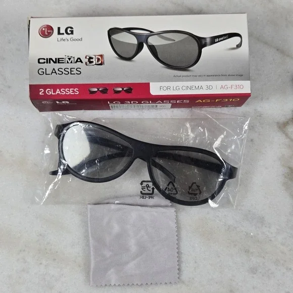 LG Cinema 3D HDTV Movie Glasses AG-F310 Passive 3D 1 Pair Only - Picture 6 of 6